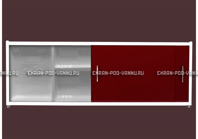Экран с полочкой - Бордо – купить по цене 6880 руб. в интернет-магазине в городе Новокузнецк картинка 1