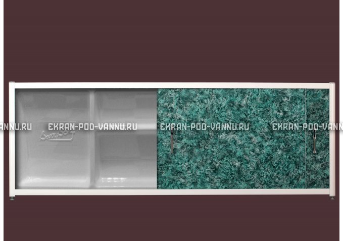 Экран с полкой - Малахит – купить по цене 6280 руб. в интернет-магазине в городе Новокузнецк картинка 1
