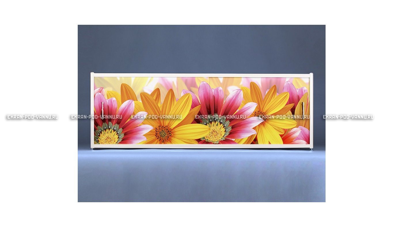Раздвижной ФОТО экран - Flowers – купить по цене 8500 руб. в интернет-магазине в городе Новокузнецк картинка 6