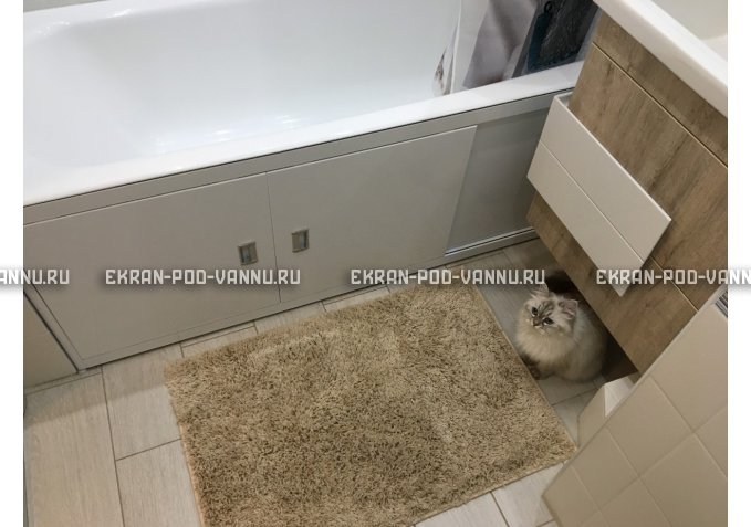 Экран из МДФ EMMY Монро 130 в алюминиевой раме – купить по цене 6750 руб. в интернет-магазине в городе Новокузнецк картинка 2