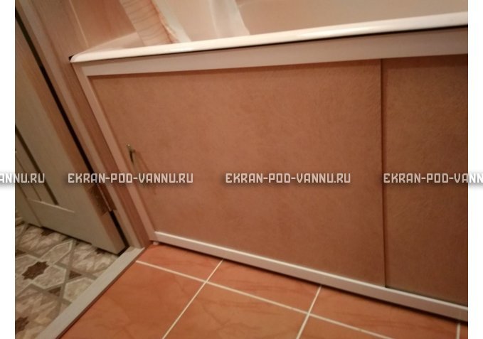Раздвижной экран EUROPLEX Комфорт бежевый – купить по цене 6750 руб. в интернет-магазине в городе Новокузнецк картинка 2