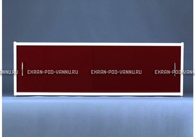 Раздвижной экран EUROPLEX Комфорт бордовый – купить по цене 7150 руб. в интернет-магазине в городе Новокузнецк картинка 1