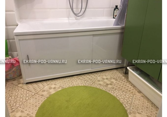 Раздвижной экран EUROPLEX Комфорт белый – купить по цене 6400 руб. в интернет-магазине в городе Новокузнецк картинка 1