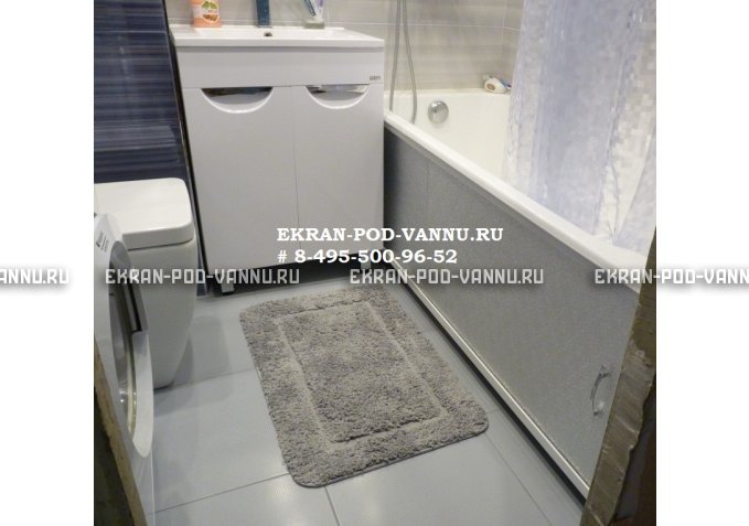 Раздвижной экран EUROPLEX Комфорт Серебро колотый лед – купить по цене 6550 руб. в интернет-магазине в городе Новокузнецк картинка 2
