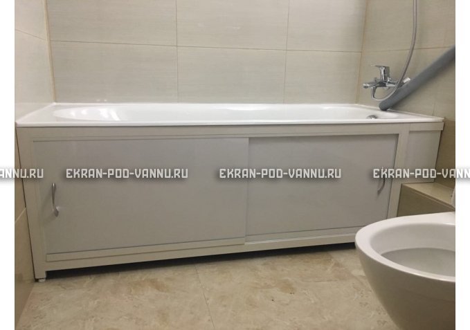 Экран  EUROPLEX Роликс белый с вставкой – купить по цене 10400 руб. в интернет-магазине в городе Новокузнецк картинка 4