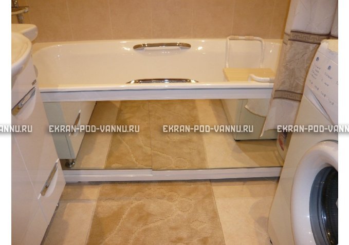 Раздвижной экран EUROPLEX Роликс Зеркальный – купить по цене 9700 руб. в интернет-магазине в городе Новокузнецк картинка 3