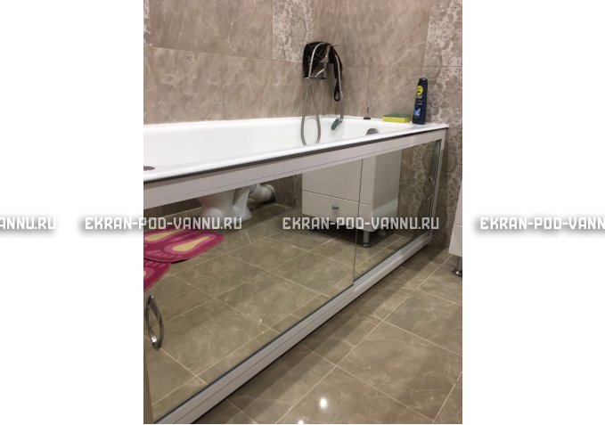 Раздвижной экран EUROPLEX Роликс Зеркальный – купить по цене 9700 руб. в интернет-магазине в городе Новокузнецк картинка 9