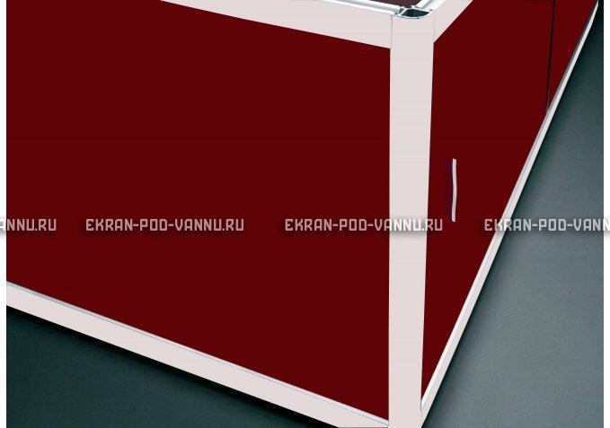 Торцевой экран EUROPLEX Комфорт бордовый – купить по цене 8760 руб. в интернет-магазине в городе Новокузнецк картинка 1