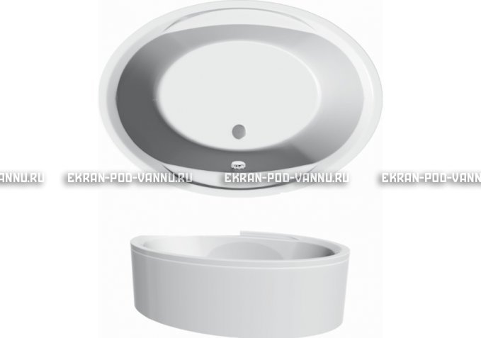 Акриловая ванна Vayer Opal 180x120 – купить по цене 33850 руб. в интернет-магазине в городе Новокузнецк картинка 3