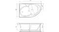 Акриловая ванна Relisan Sofi 170x105 – купить по цене 23480 руб. в интернет-магазине в городе Новокузнецк картинка 17