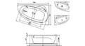 Акриловая ванна Relisan Zoya 150x95 – купить по цене 19230 руб. в интернет-магазине в городе Новокузнецк картинка 13