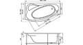 Акриловая ванна 1MarKa Gracia 170x100 – купить по цене 20270 руб. в интернет-магазине в городе Новокузнецк картинка 17