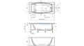 Отрезная ванна 1MarKa Pragmatika 173-155х75 см  – купить по цене 15450 руб. в интернет-магазине в городе Новокузнецк картинка 25