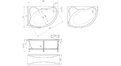 Акриловая ванна 1MarKa Catania 150x100 – купить по цене 17050 руб. в интернет-магазине в городе Новокузнецк картинка 13